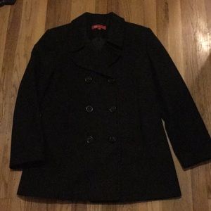 Anne Klein Charcoal Gray Coat